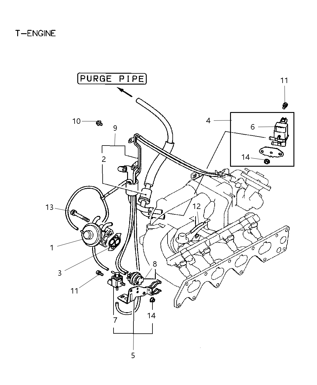 Mopar MS632392 Hose-Emission Vacuum