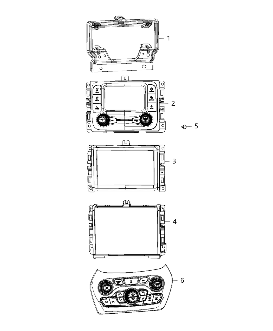 Mopar 68297442AE Radio-Multi Media