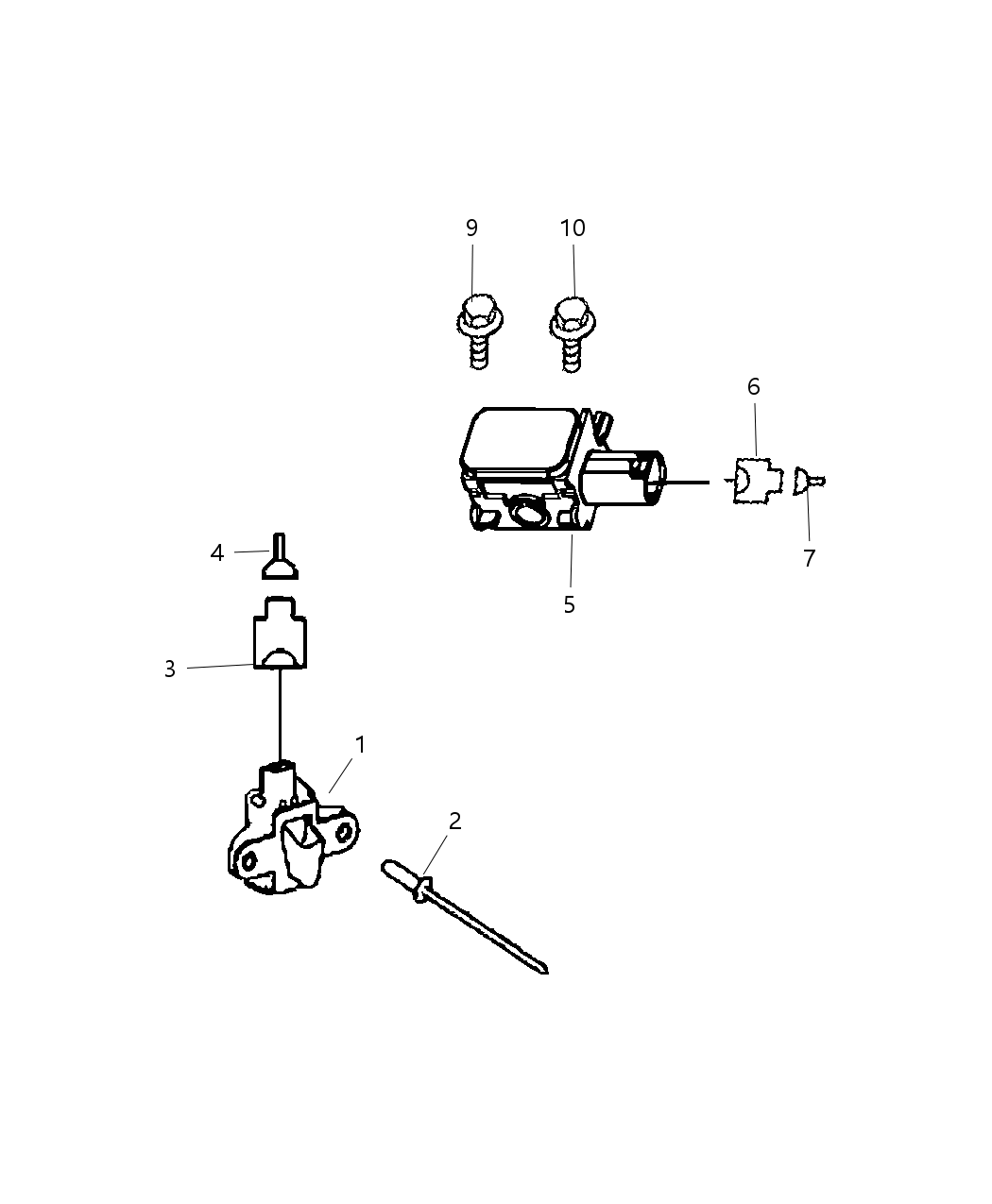 Mopar 68010057AA Sensor-Side AIRBAG Impact