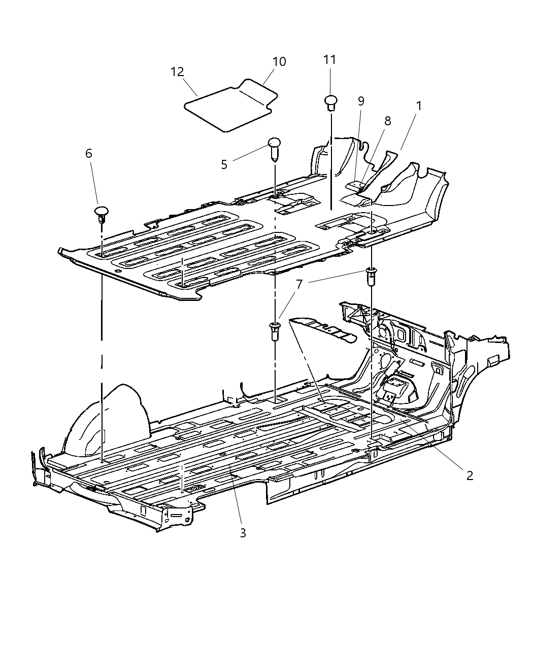 Mopar UC47XDHAA Carpet-Heel