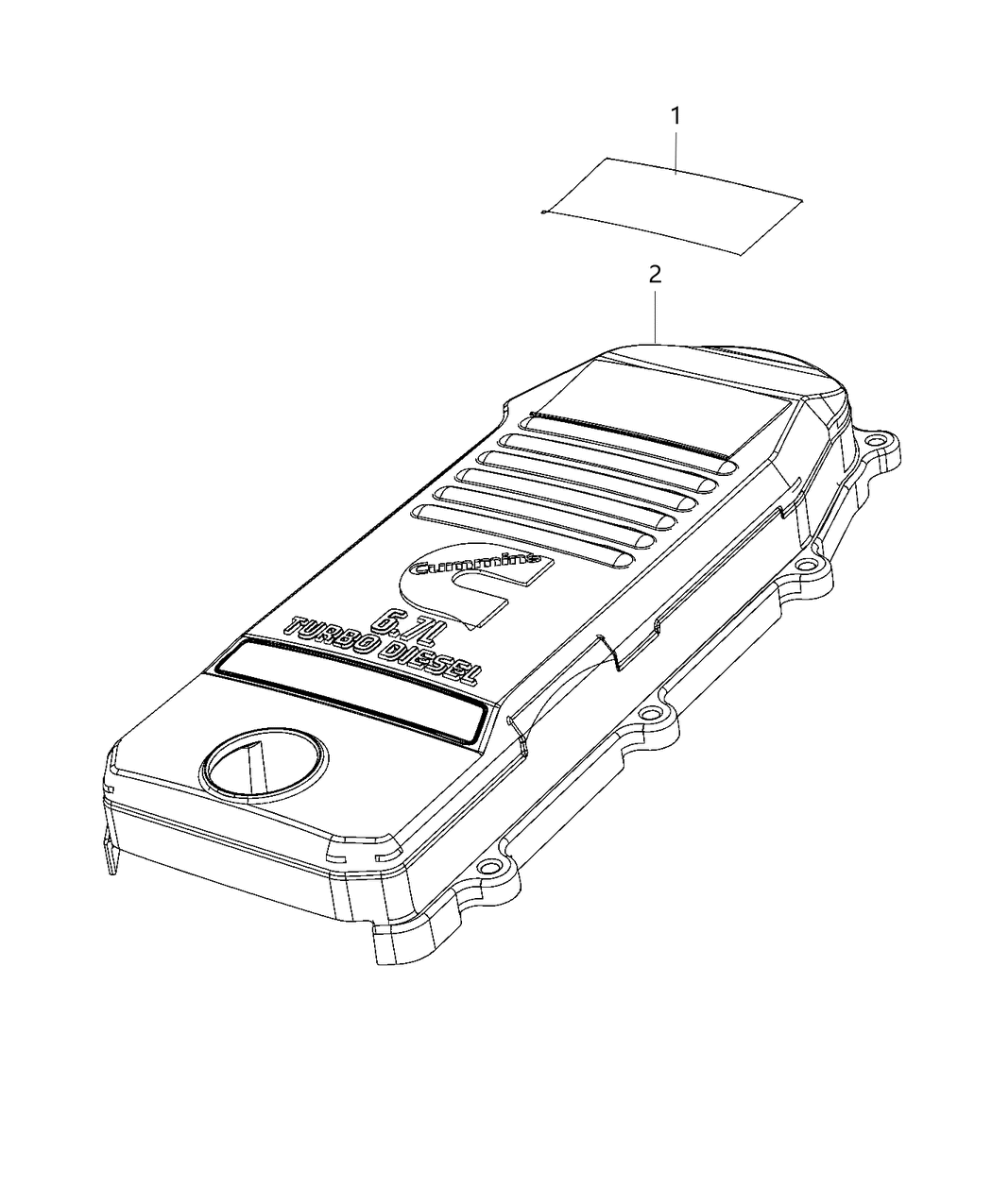 Mopar 68422290AA DATAPLATE-Engine Identification