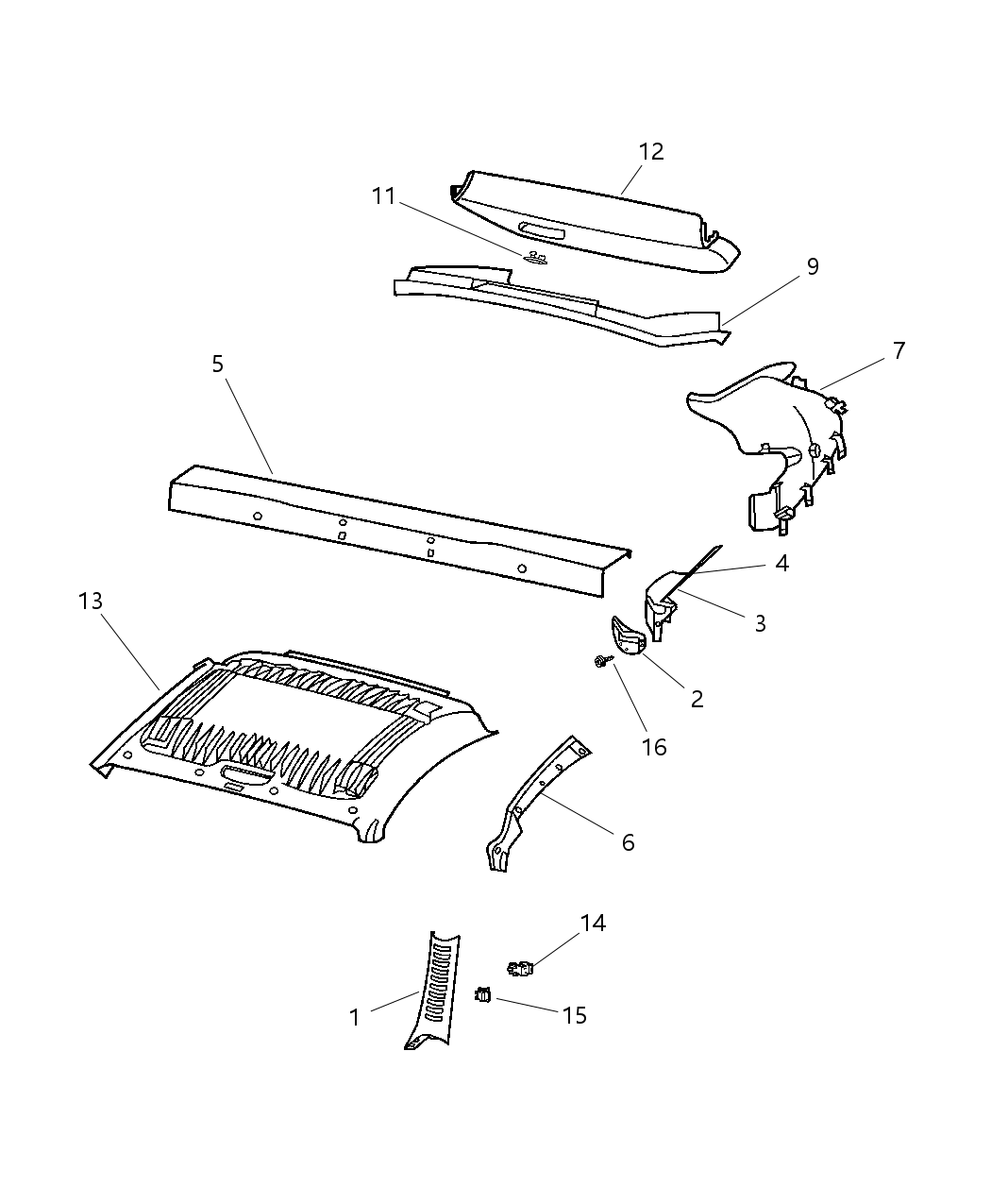 Mopar 5161346AA Panel-Deck Opening