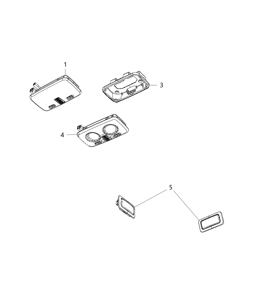 Mopar 6UF23LA6AA Lamp-Dome