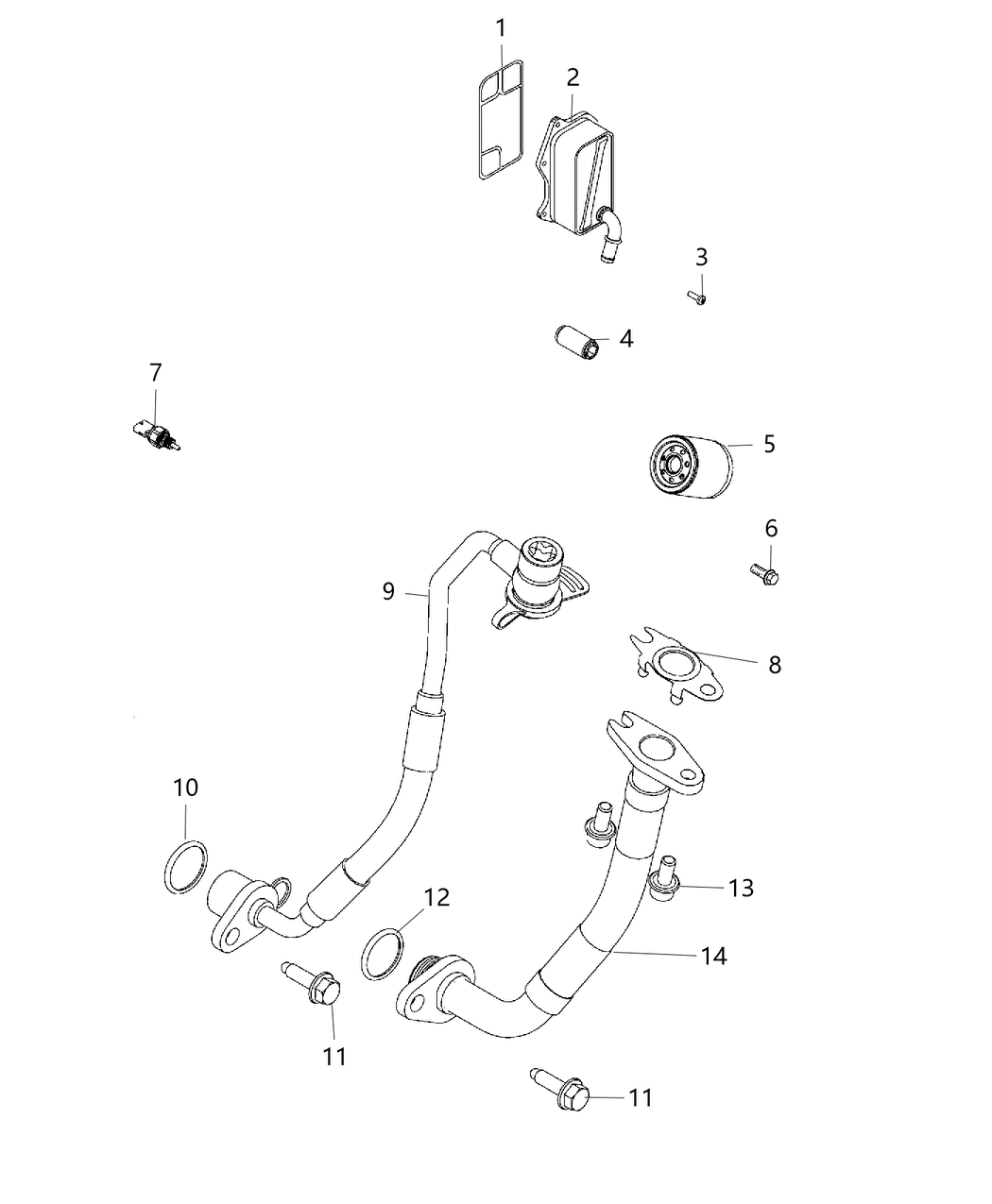 Mopar 68439895AA Bolt-Hex Head