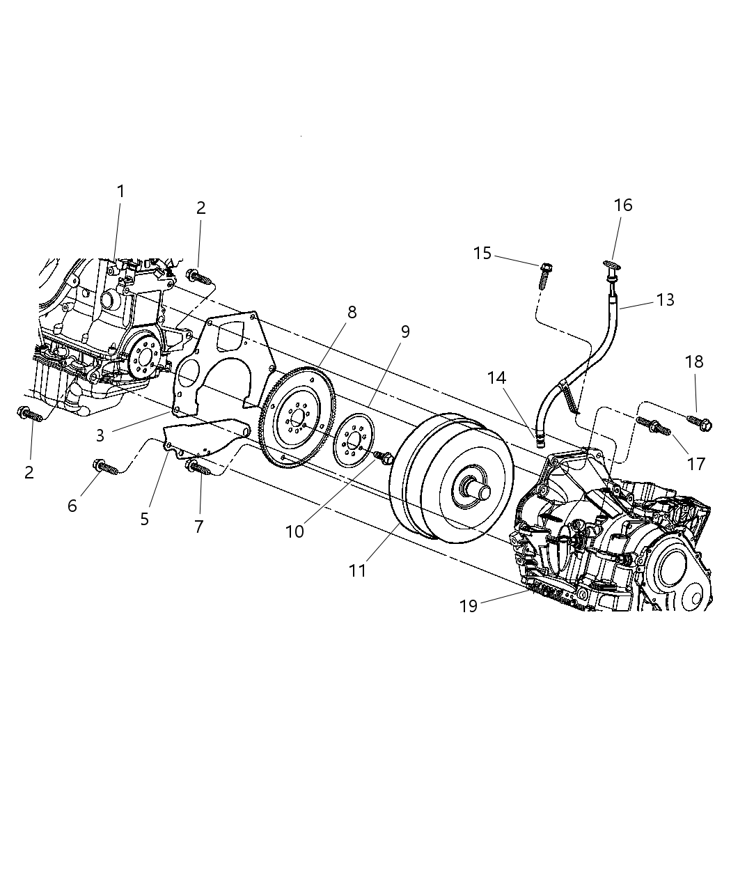 Mopar 4853354AA Tube-Transmission Oil Filler