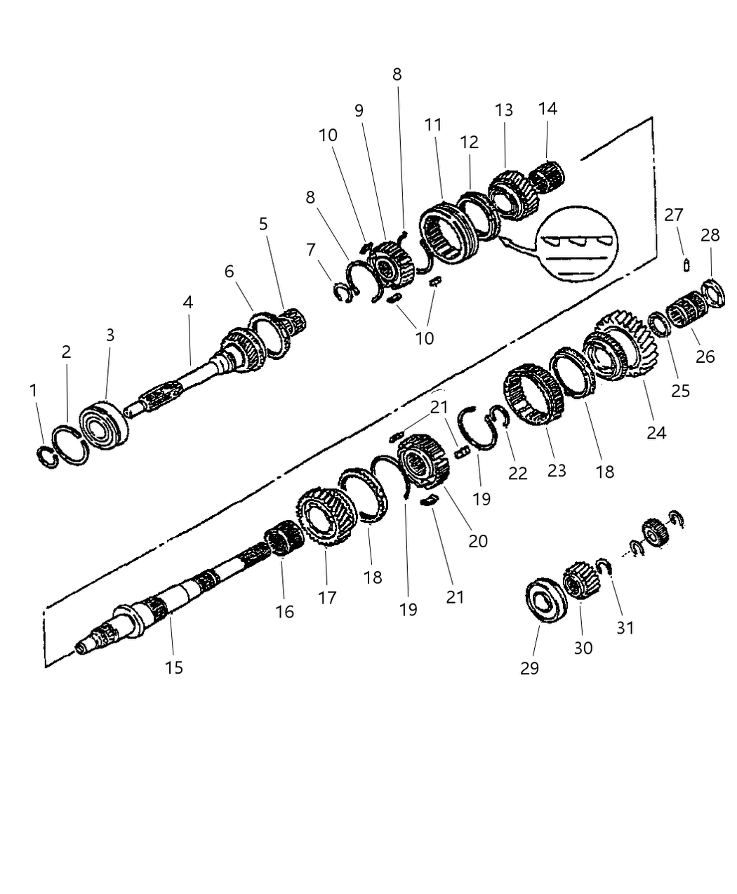 Mopar 4897049AA Shaft-Transmission