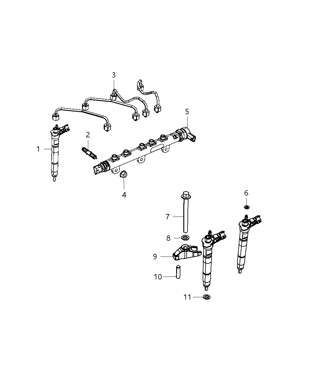 Mopar 68209653AA Tube-Fuel Return