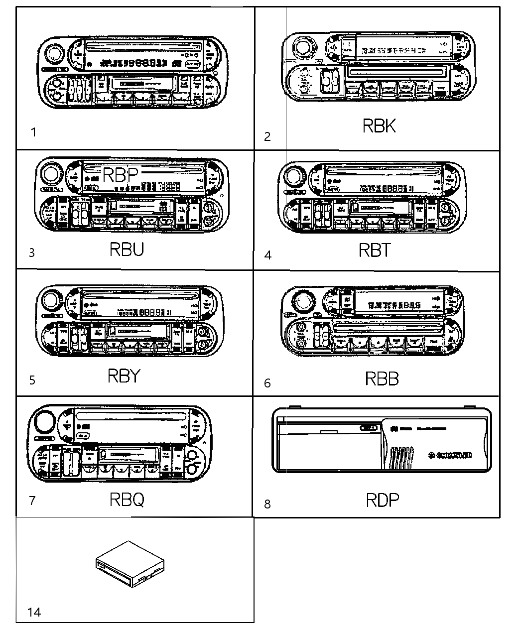 Mopar 5064123AA Radio-AM/FM/CASSETTE With Cd