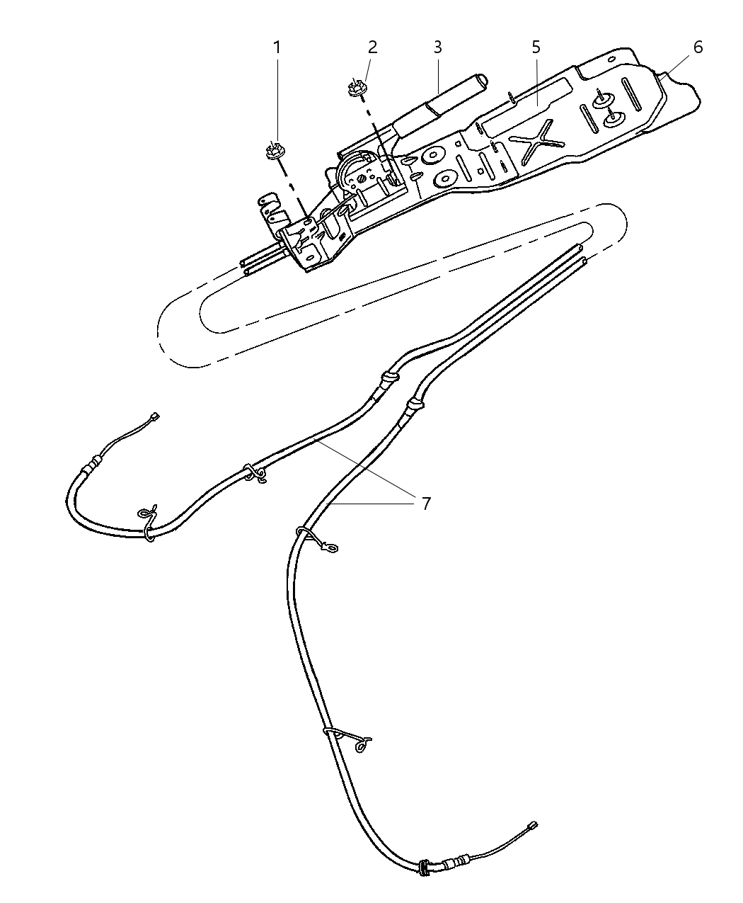 Mopar 52128712AC Bracket-Parking Brake