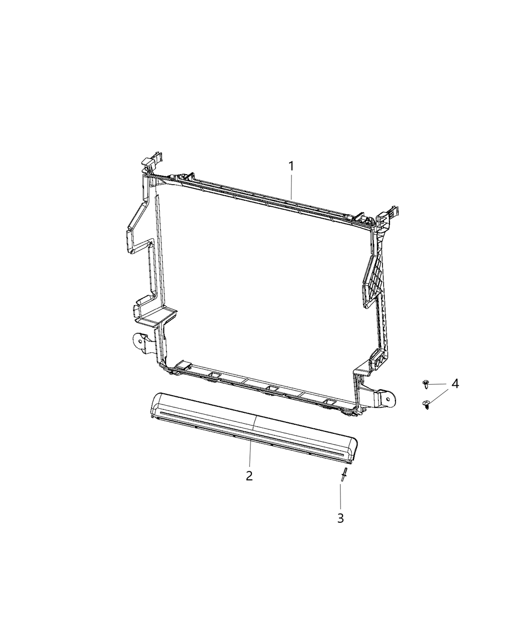 Mopar 68256139AA SHROUD-Radiator