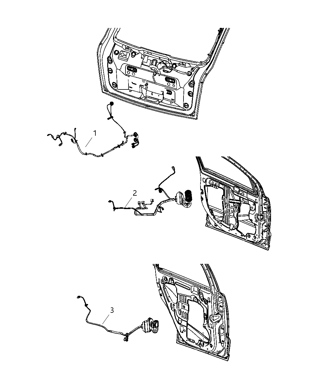 Mopar 5267790AF Wiring-Rear Door