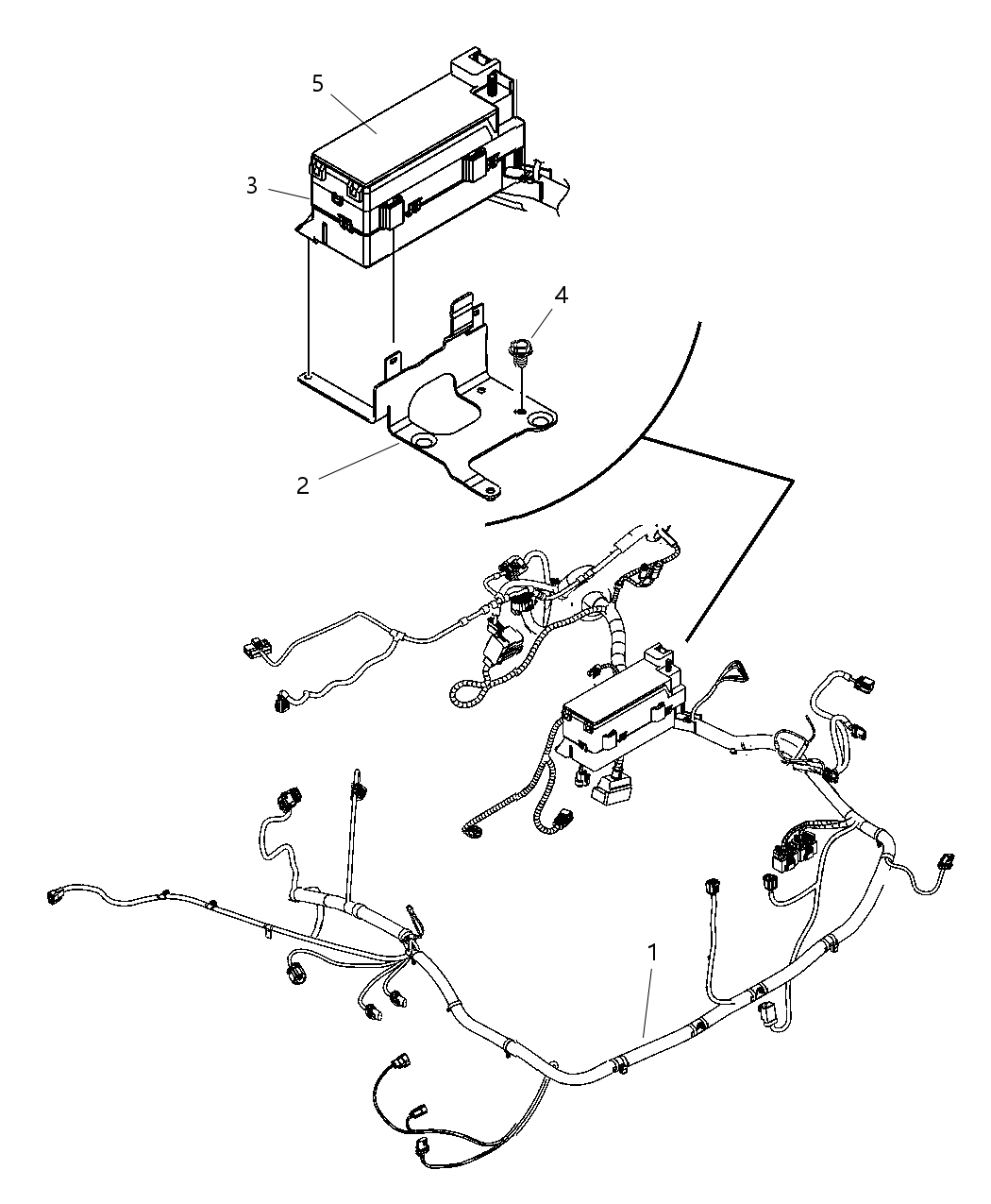 Mopar 4795614AD Wiring-HEADLAMP And Dash