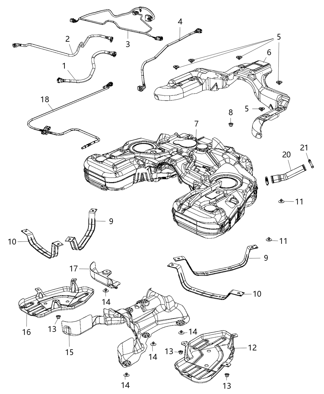 Mopar 68482732AA Hose-Fuel Filler