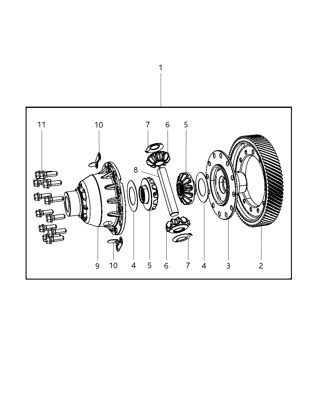 Mopar 4800395AA DIF Gear-Differential Ring