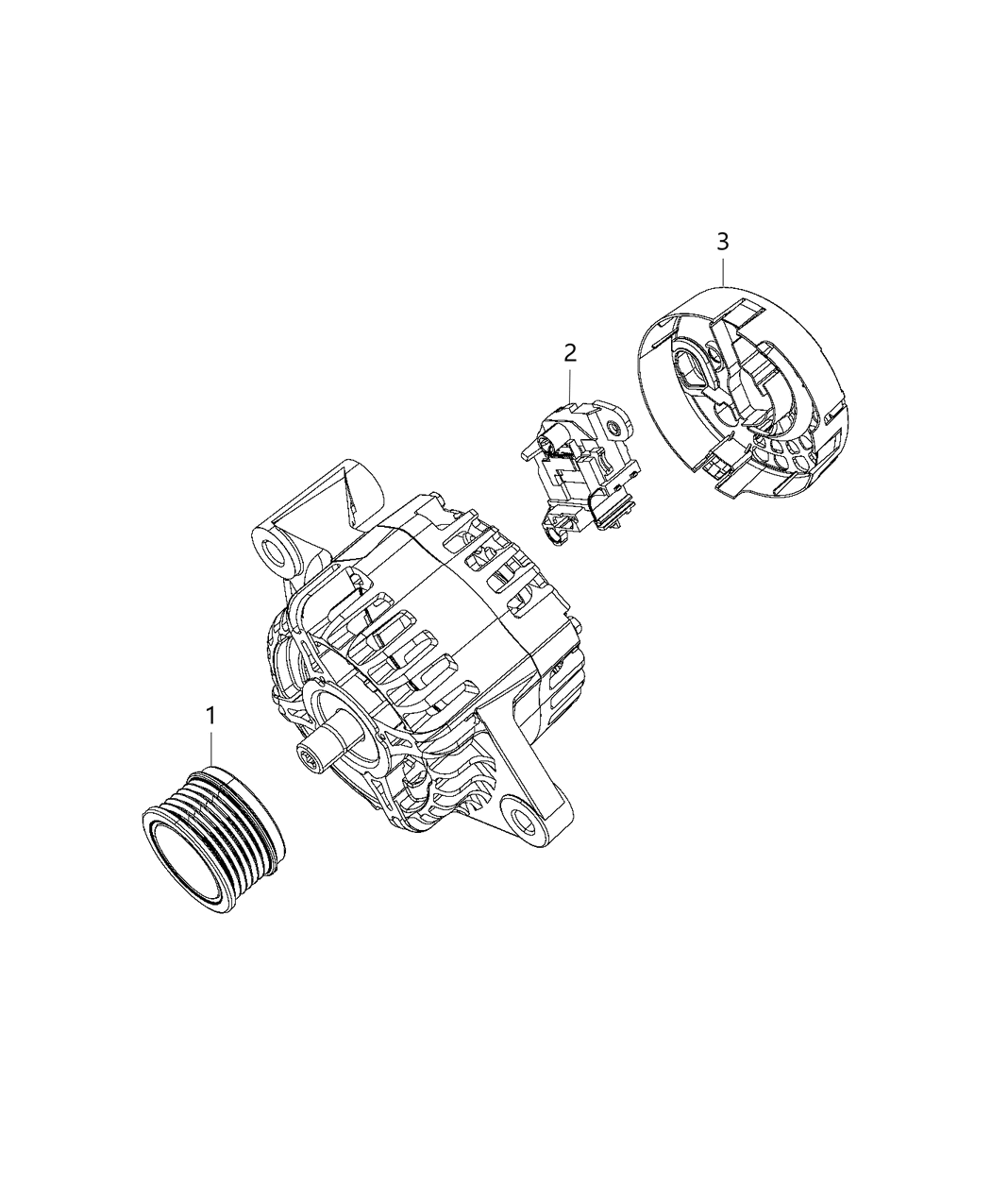 Mopar 68254601AA Pulley Alternator