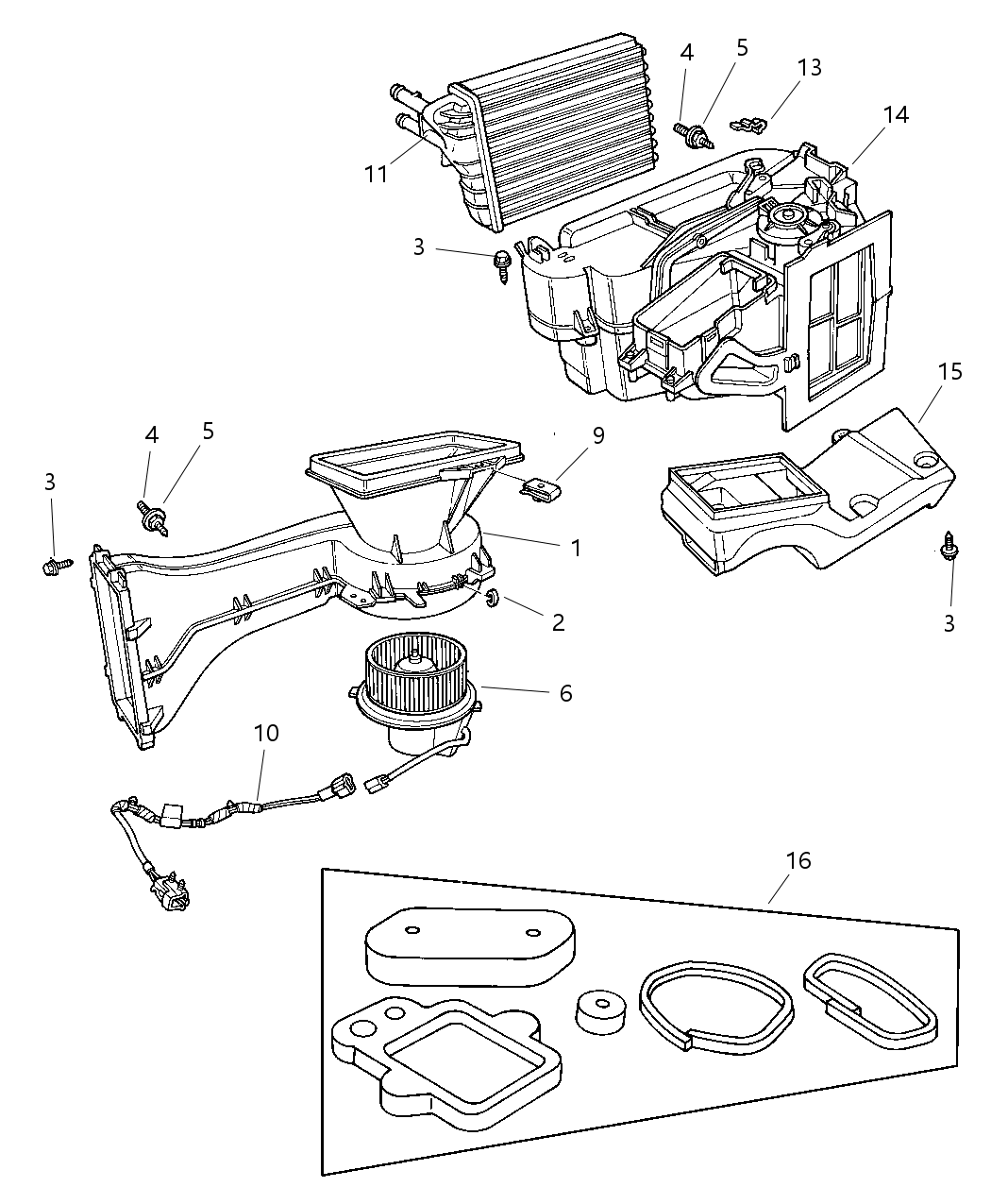 Mopar 5264803AA Resistor Blower Motor