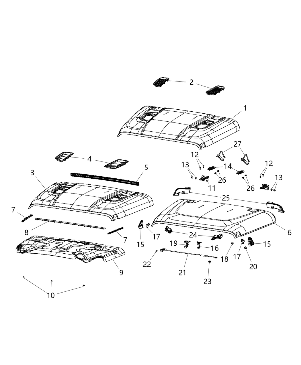 Mopar 68455153AA Loop-Windshield