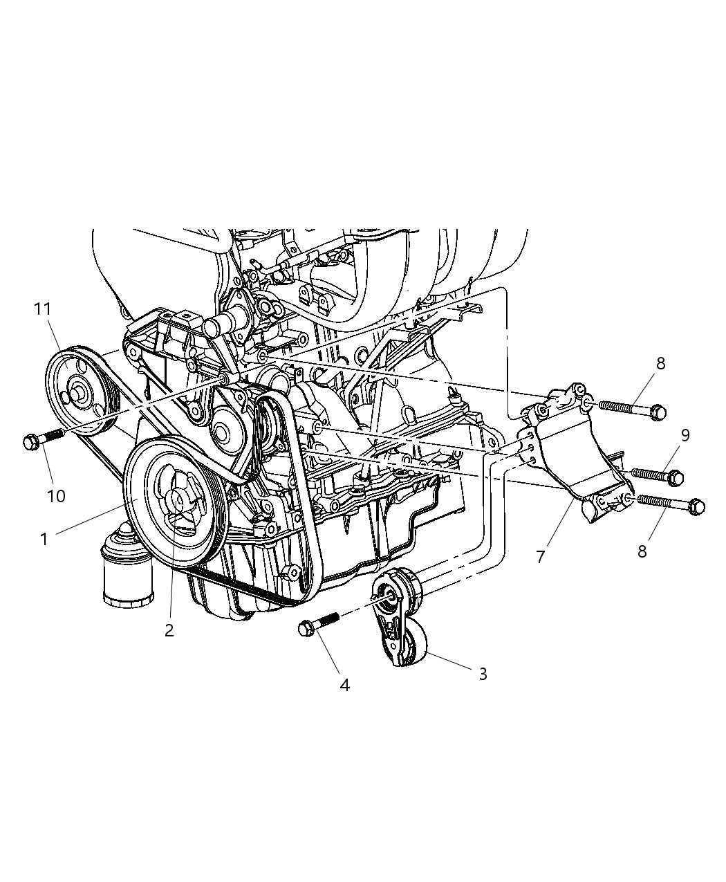 Mopar 4857511AA Shield-Accessory Drive