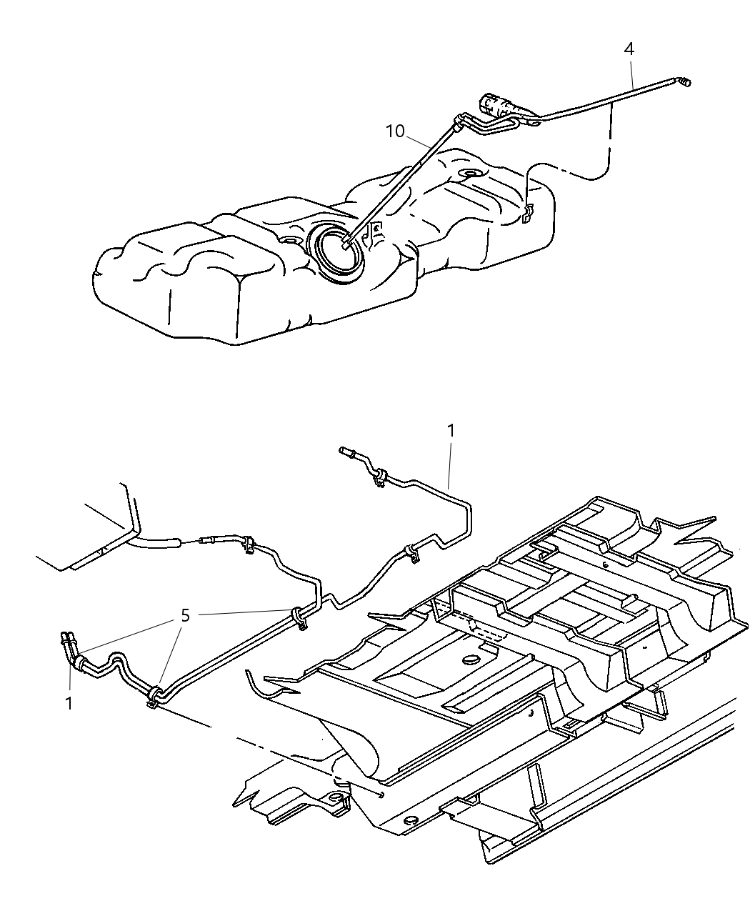 Mopar 4809806AD Bundle-Fuel Supply And Vapor Lines