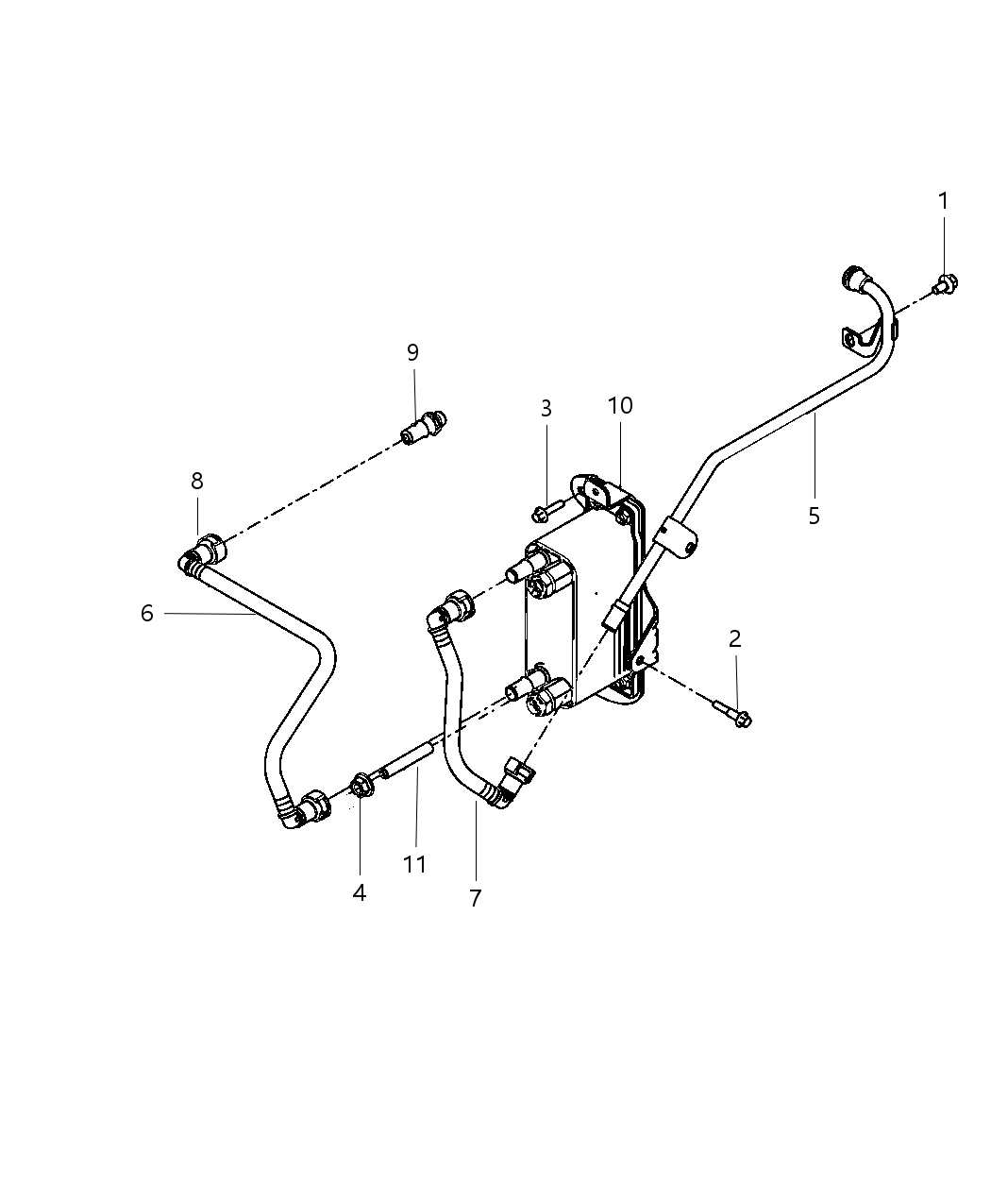 Mopar 68139111AA Cooler-Torque Converter