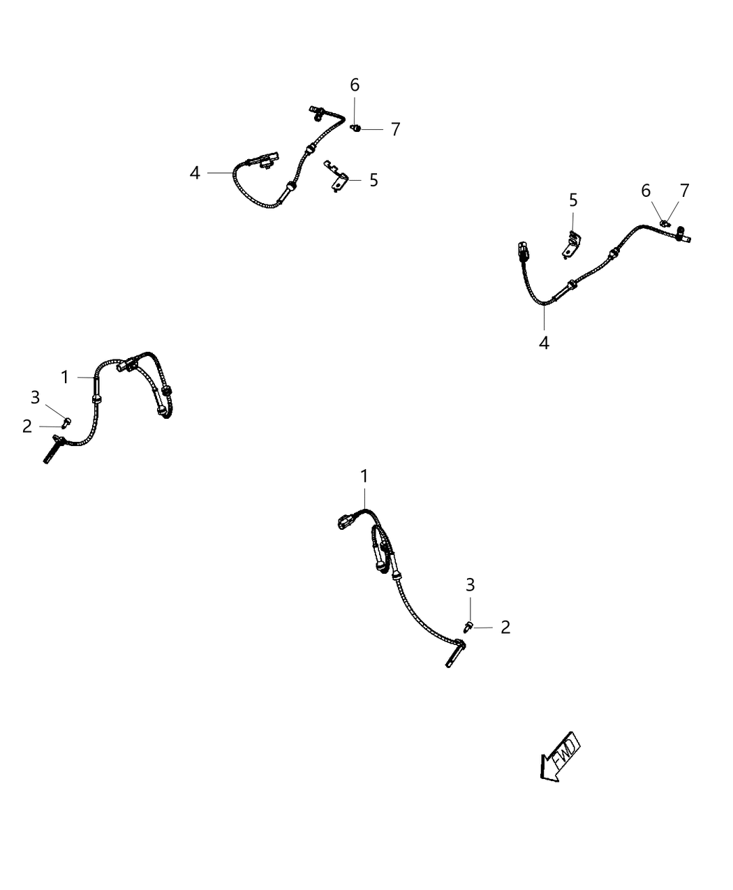 Mopar 4779743AA Bracket-Brake Sensor