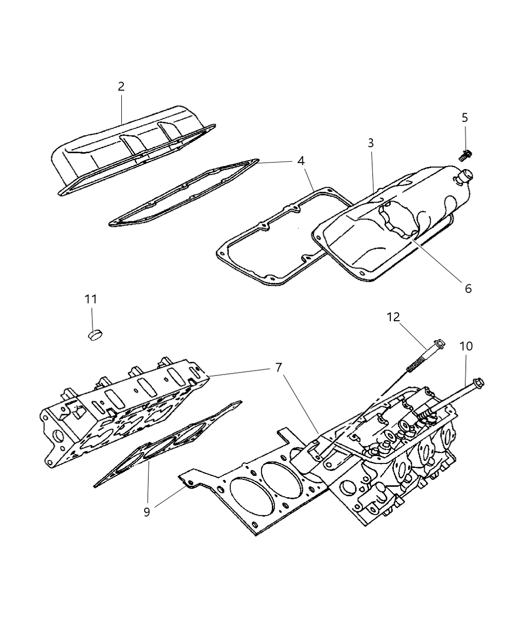 Mopar 5019250AB Gasket Pkg-Engine Upper