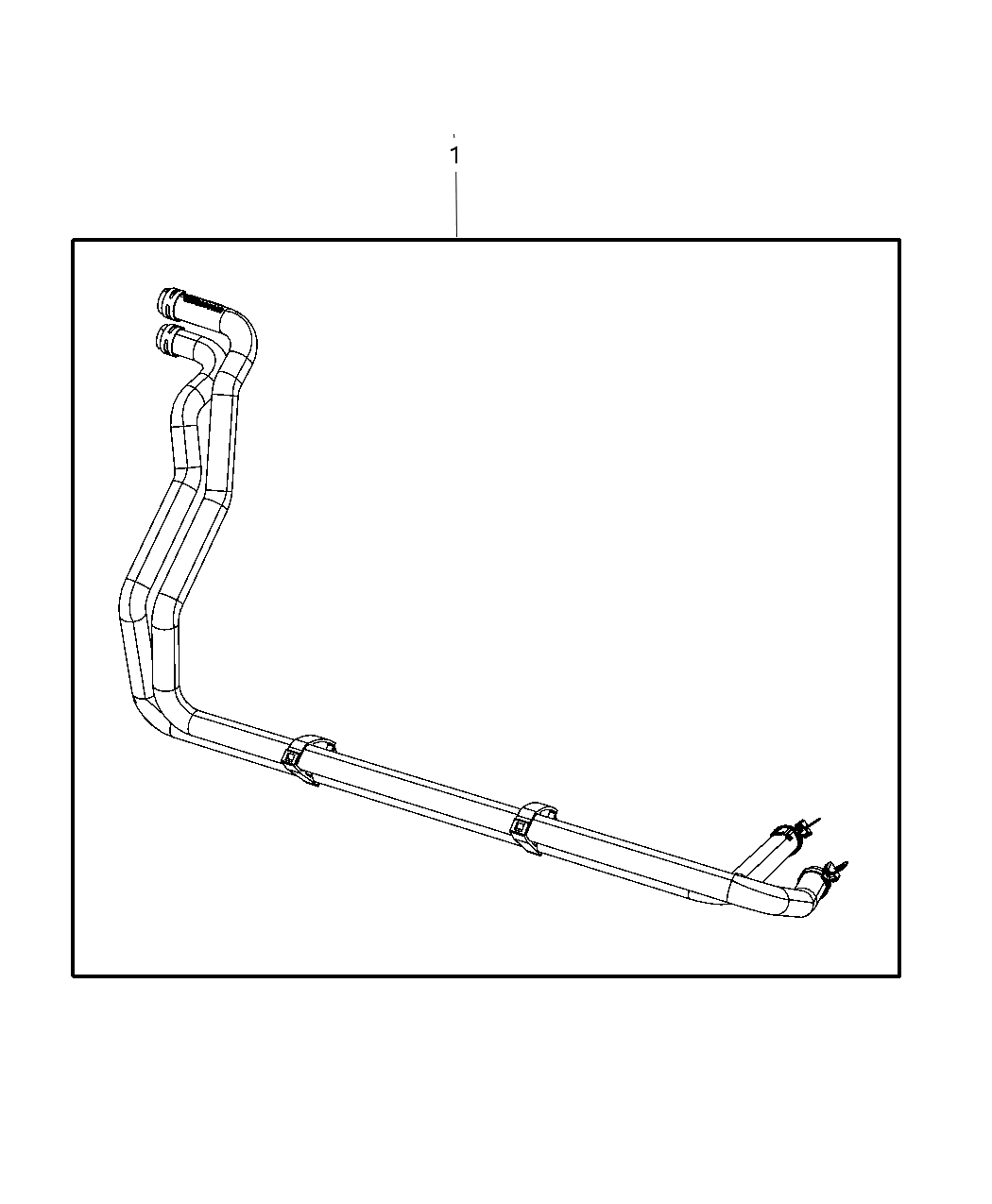 Mopar 68144169AD Hose-Heater Core