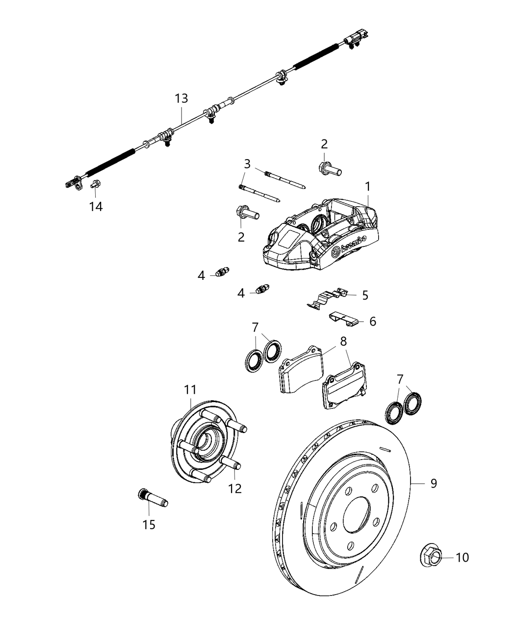 Mopar 68469829AA CALIPER-Disc Brake