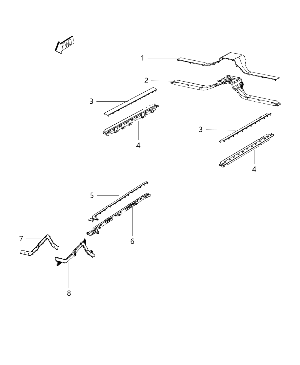 Mopar 68265084AA TROUGH-Wiring