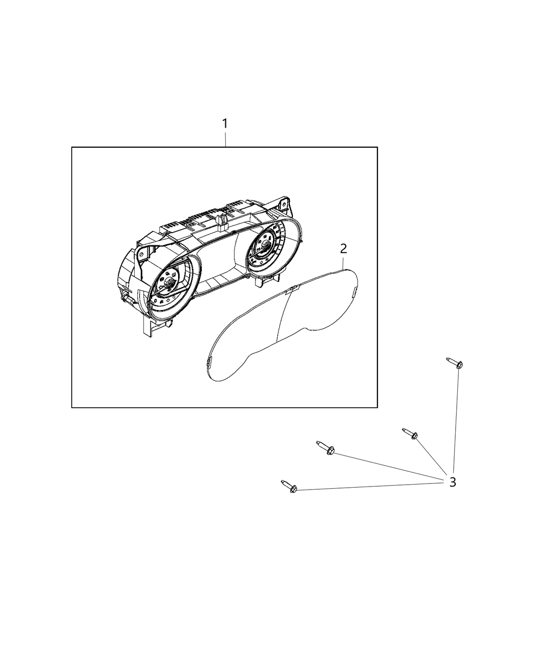 Mopar 68296249AI Cluster-Instrument Panel