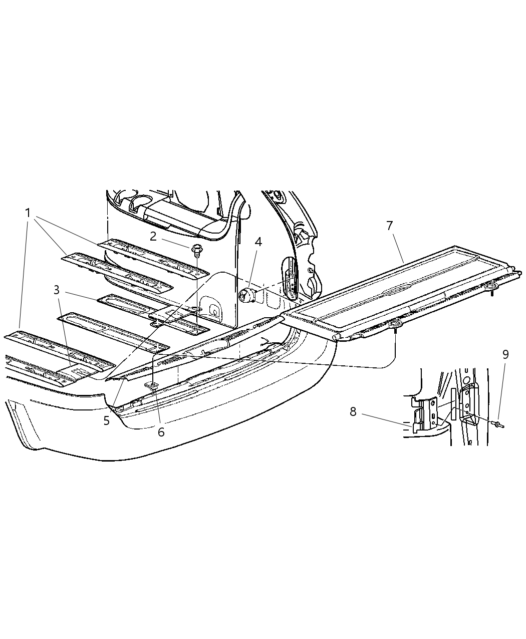 Mopar WA271L5AA SILL-Rr