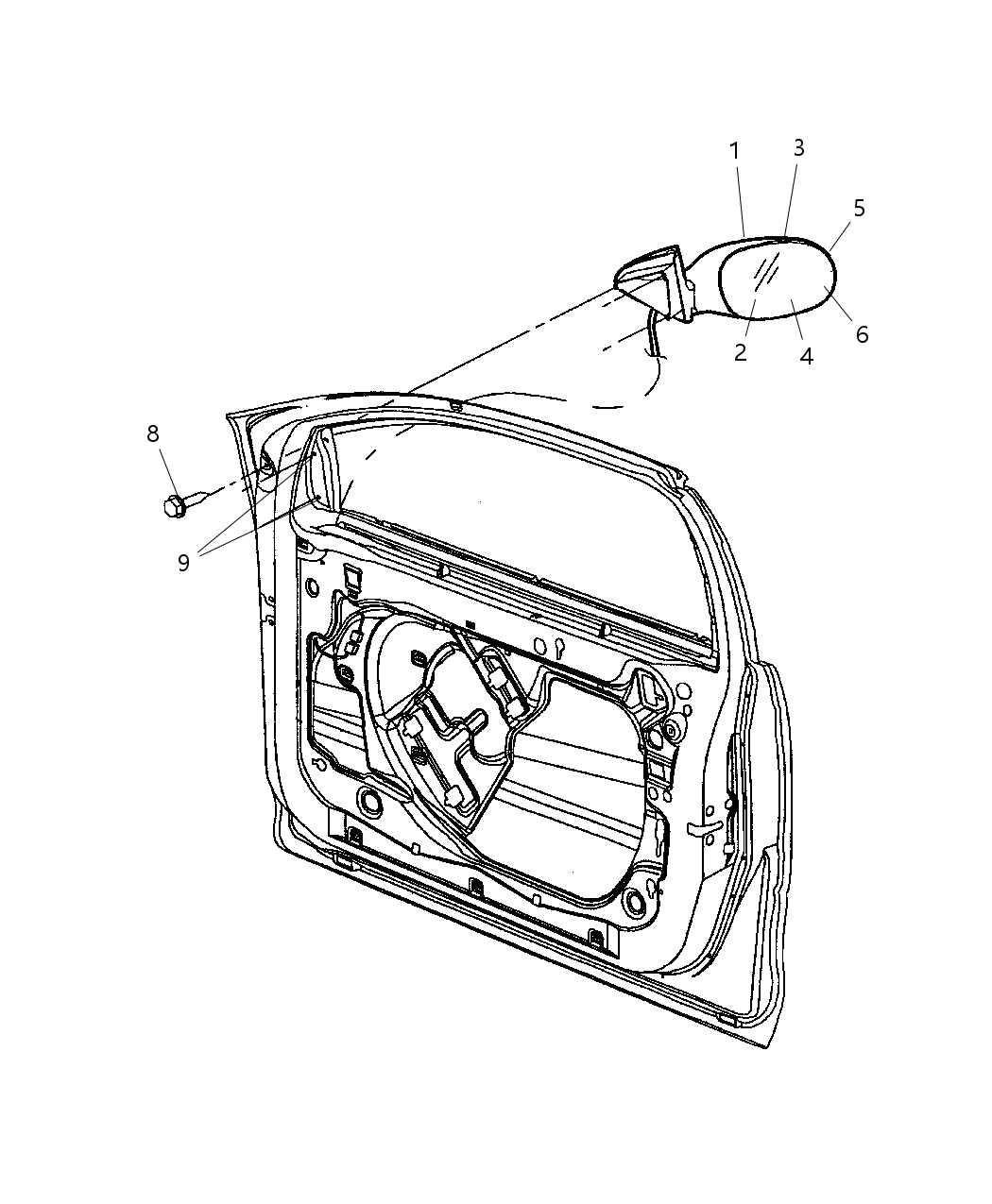 Mopar 5127498AA Mirror-Mirror Replacement