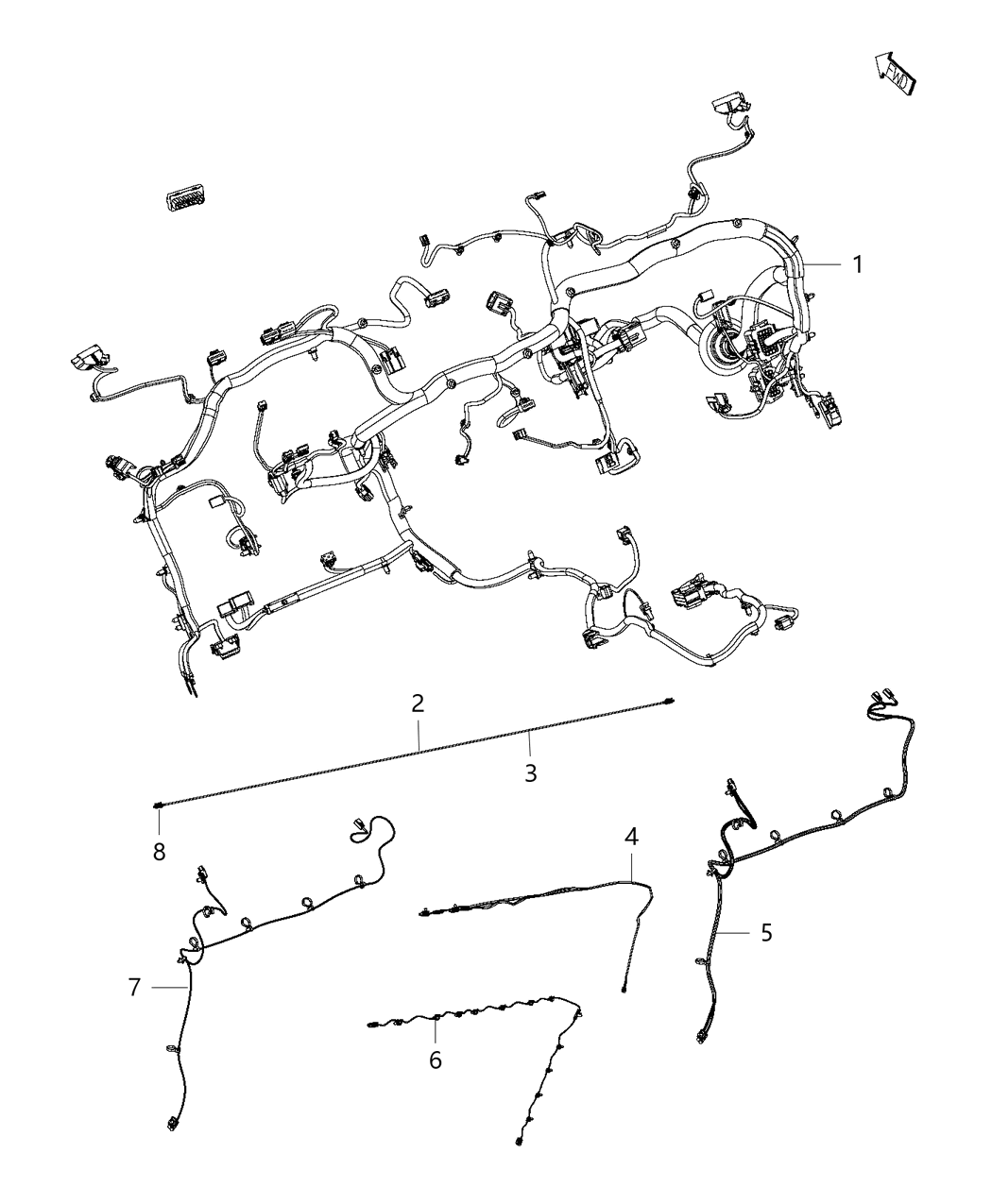 Mopar 68338805AC Wiring-Instrument Panel