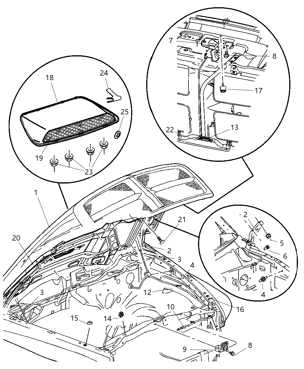 Mopar 55365043AA SILENCER-Hood