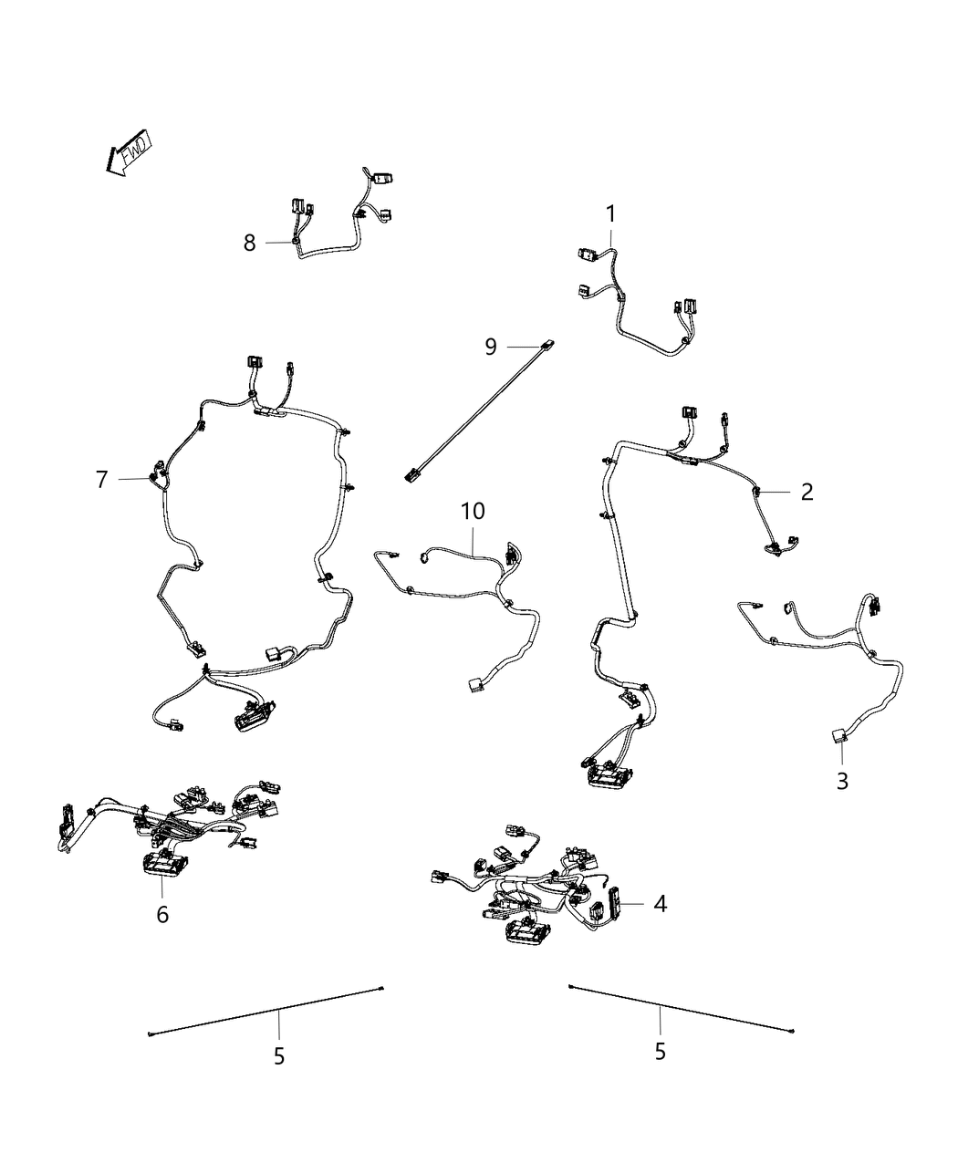 Mopar 68100771AD Wiring-Seat Back