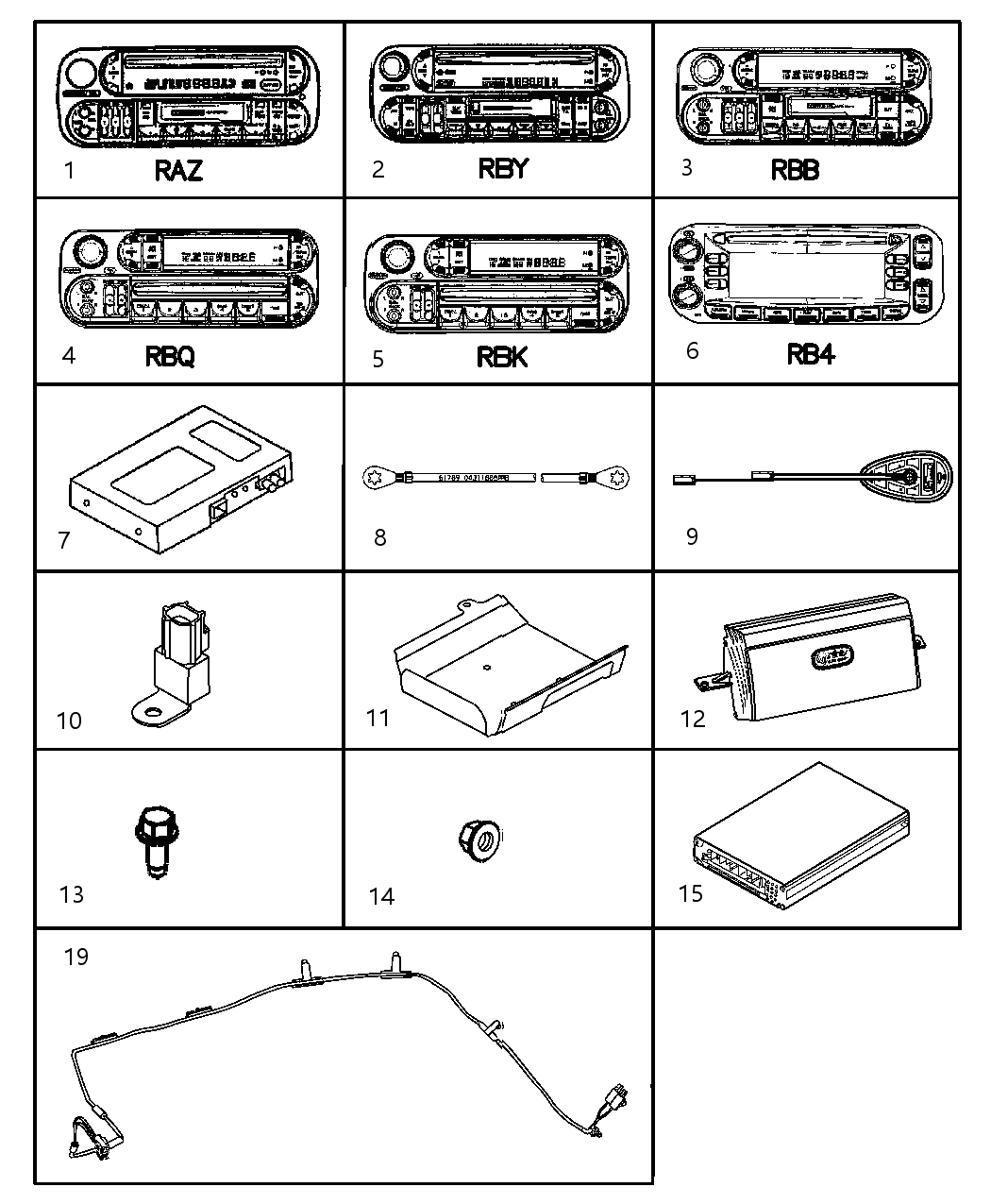 Mopar 5091606AA Radio-AM/FM/CASSETTE With Cd