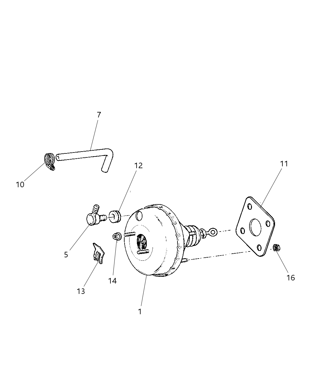 Mopar 4509788AB Booster Power Brake