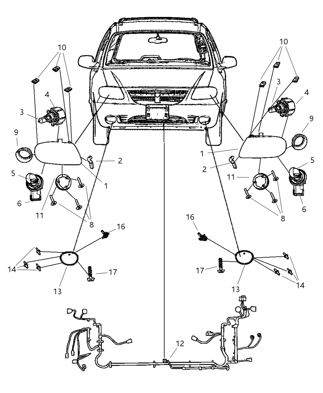 Mopar P0009007EB Headlamp Bulb