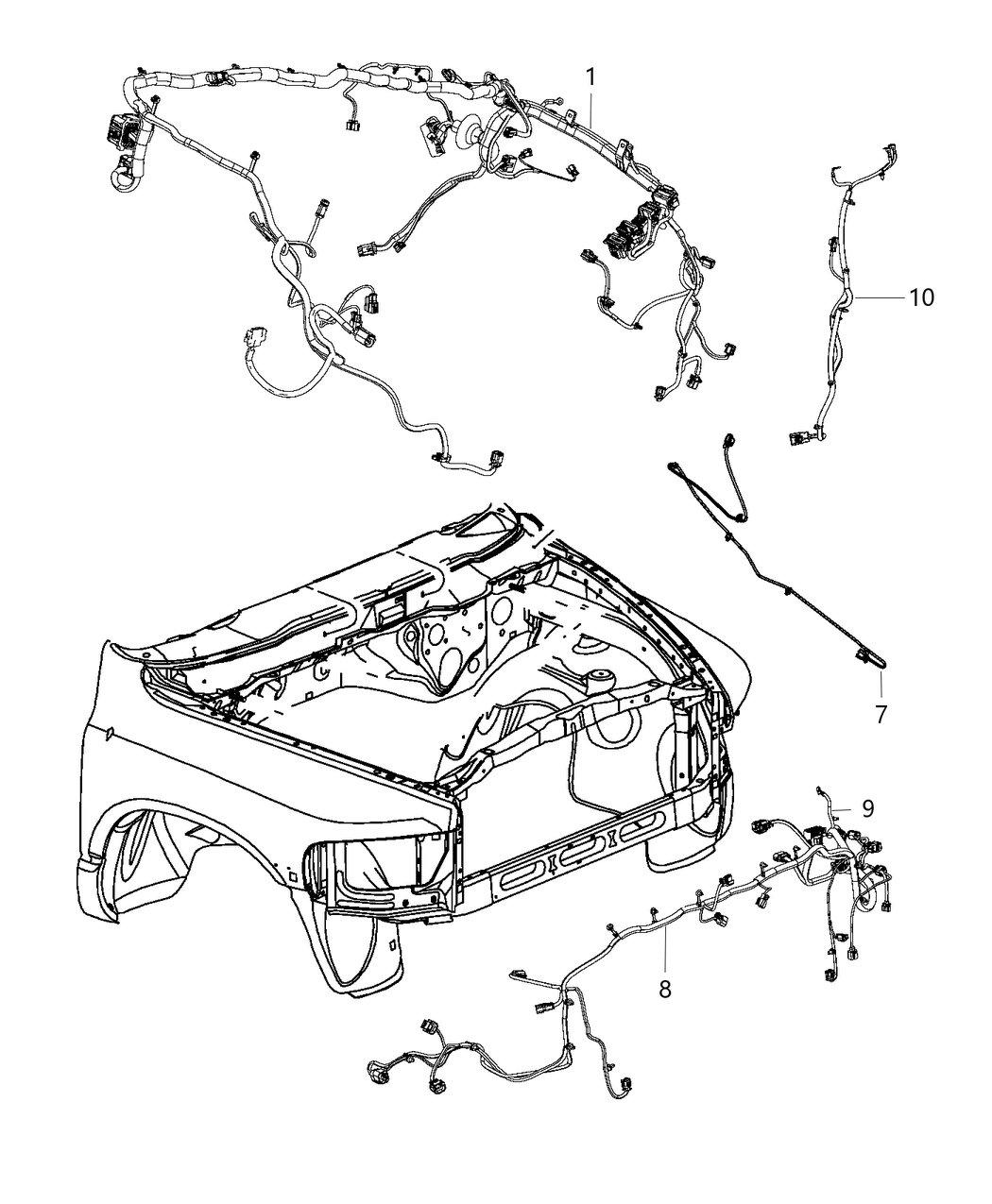 Mopar 68280973AA Wiring-Dash