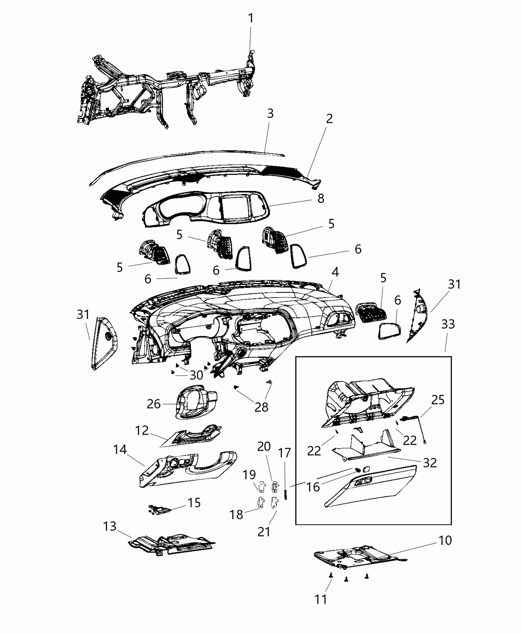 Mopar 7AD87AAAAA Bezel-Instrument Cluster