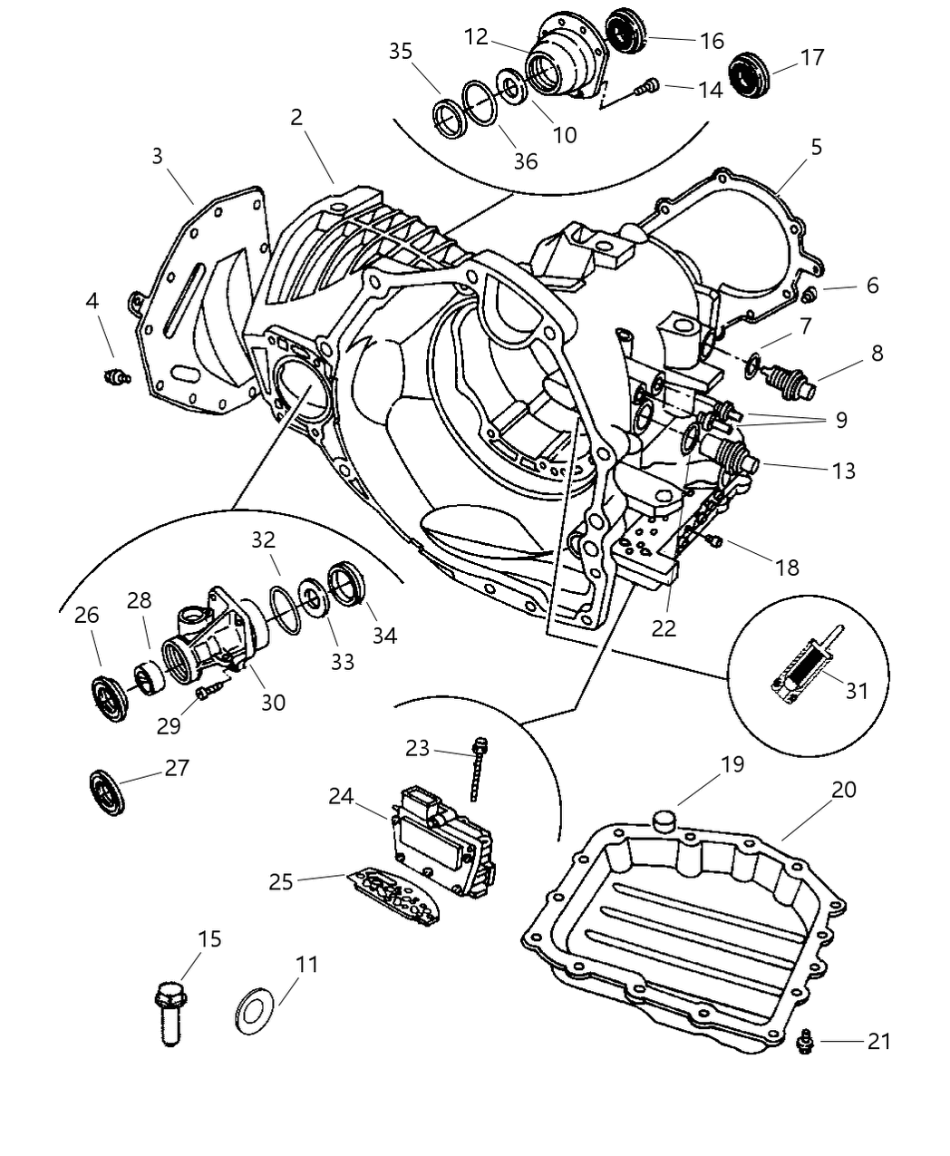 Mopar 5103047AA Seal Pkg-Transmission