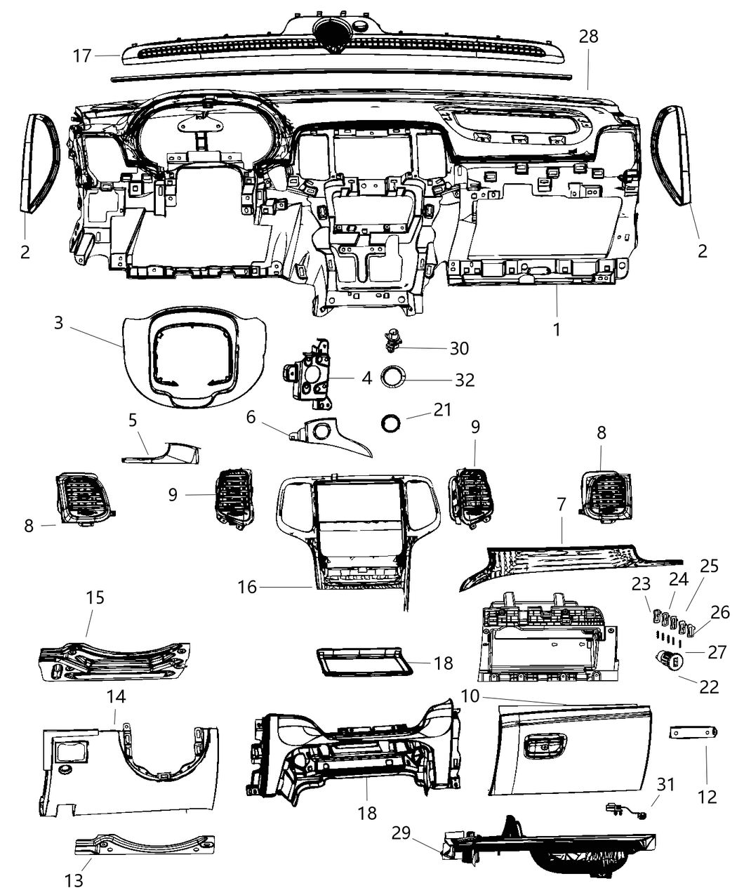 Mopar 5091857AB Control-Vehicle Feature Controls