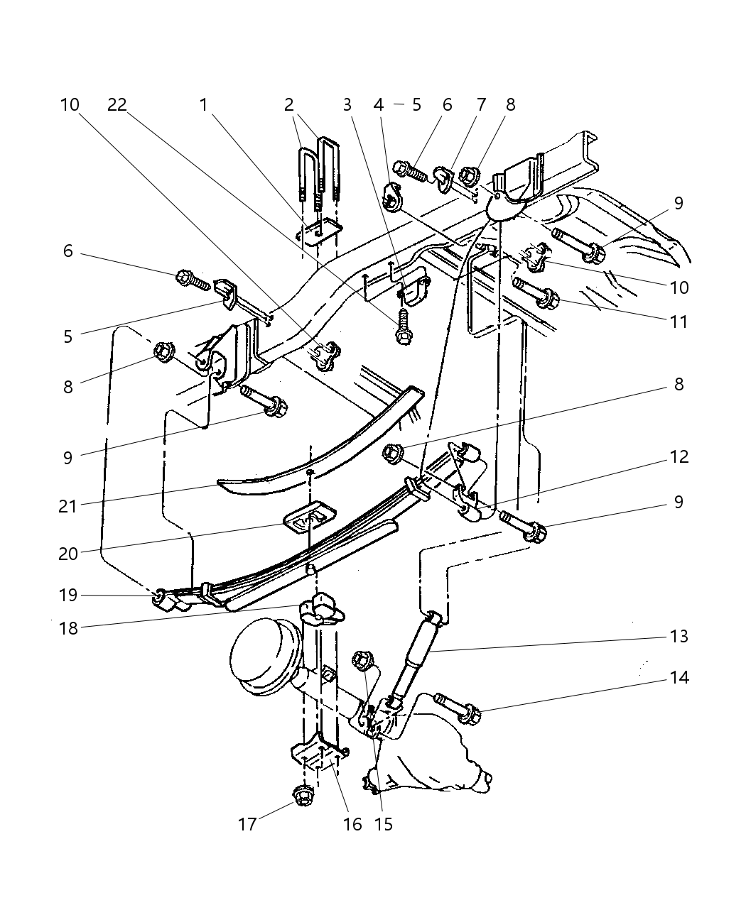 Mopar 52113001AB ABSORBER-Suspension