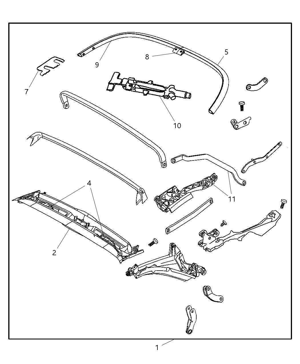 Mopar 5142426AA Kit-Soft Top