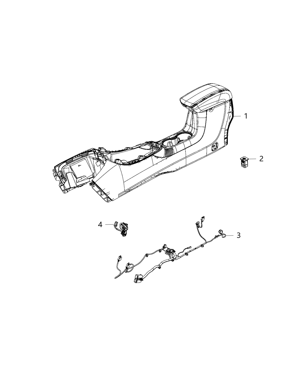 Mopar 68360965AB Wiring-Console