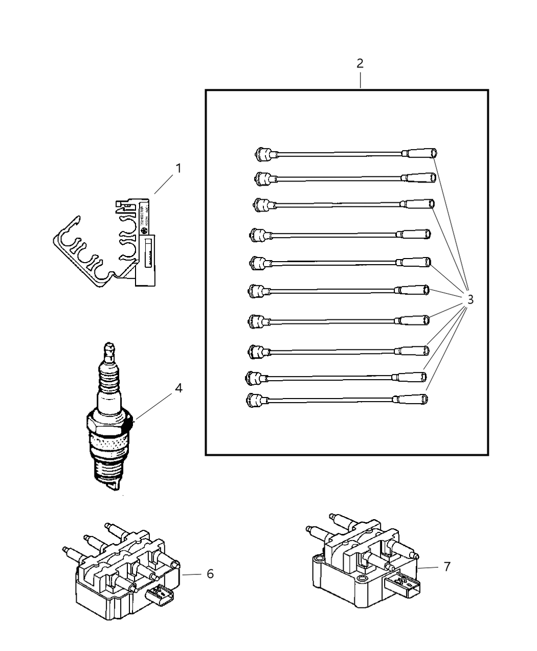 Mopar 4848551AB Bracket-Coil Mount And PLENUM