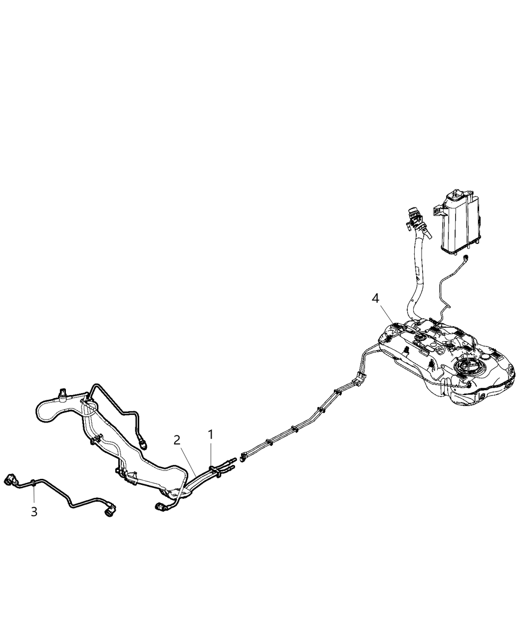 Mopar 68439227AA Tube-Fuel Supply And Return