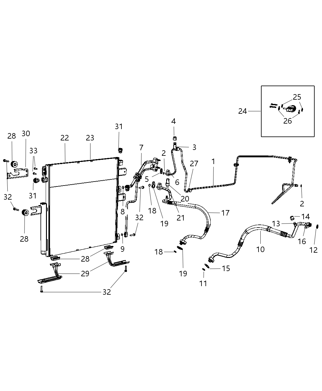 Mopar 55111184AC Line-A/C Suction