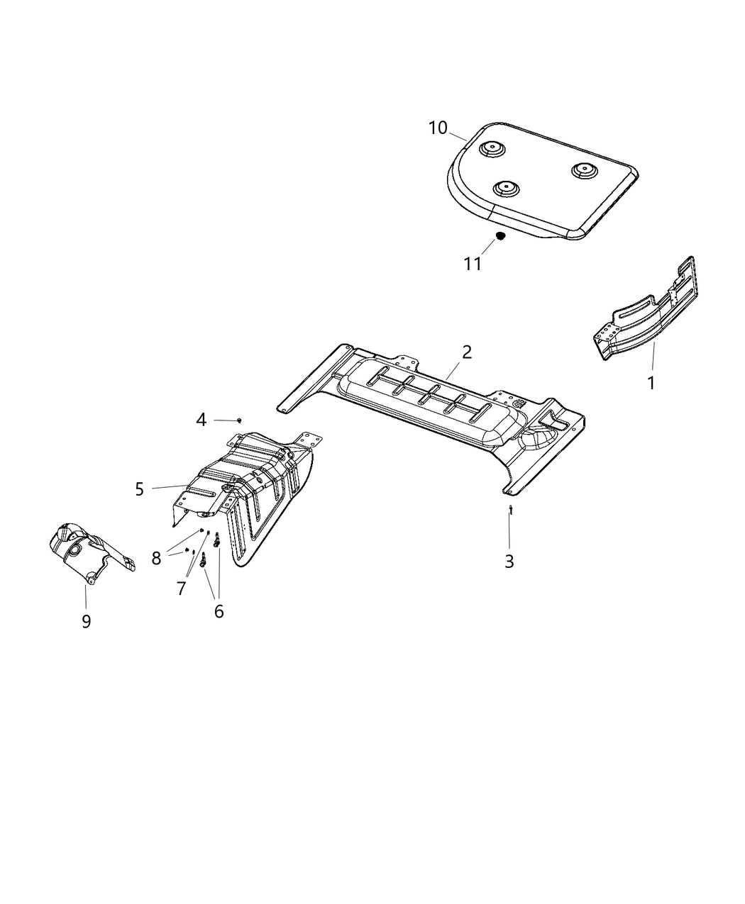 Mopar 52022490AC Shield-Spare Tire