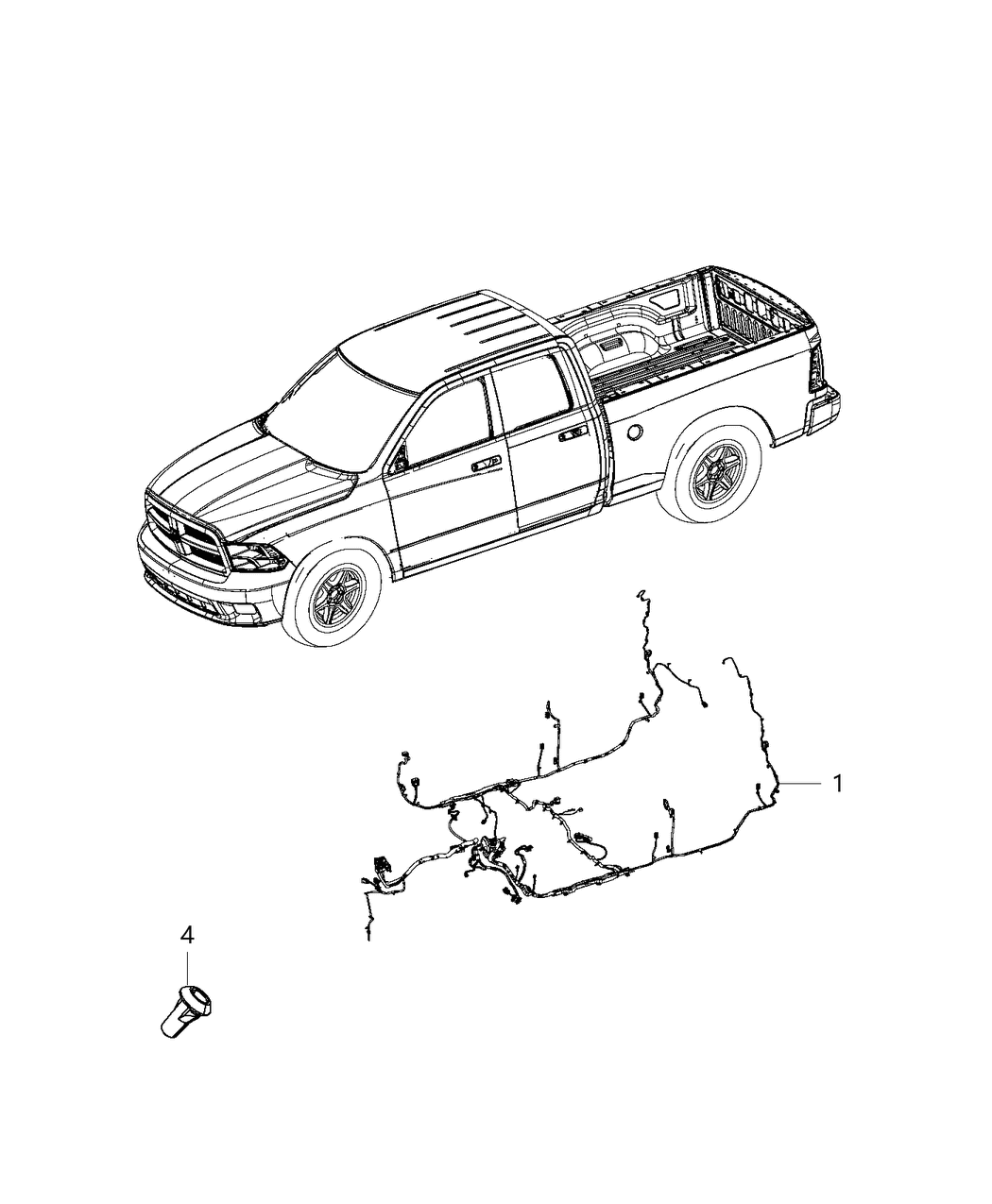 Mopar 68243503AD WIRING-BODY